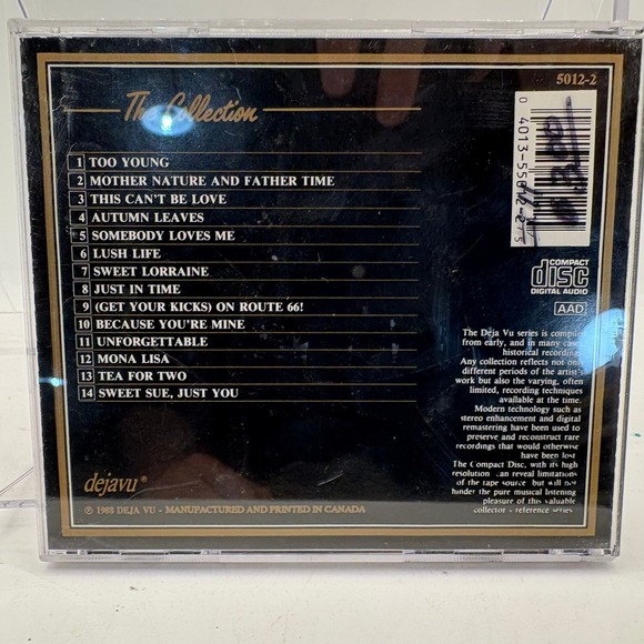 The Nat King Cole Collection CD‎ The Golden Greats Dejavu 1988 Easy Listening - Picture 2 of 3